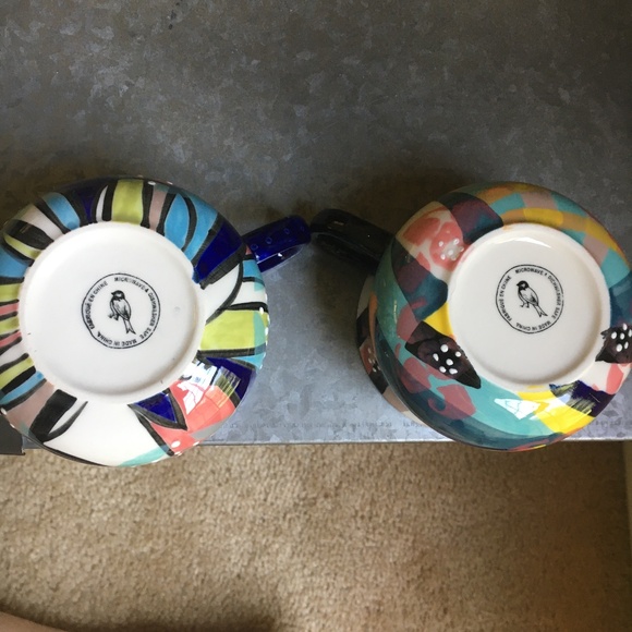 Anthropologie “Kinetic Stencil” Cups (Set of 2) - Picture 3 of 5